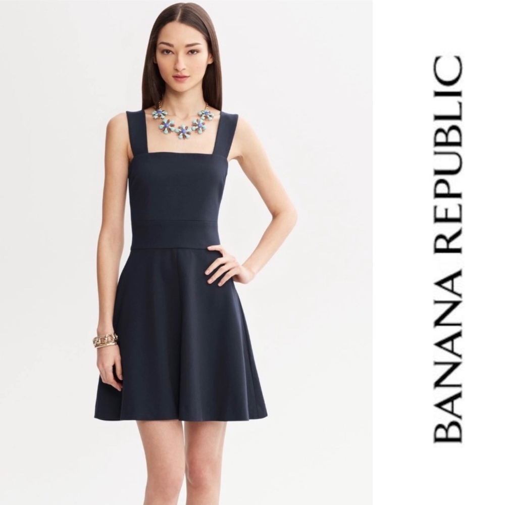 SOLD*Banana Republic • Milly Collection Navy Dress